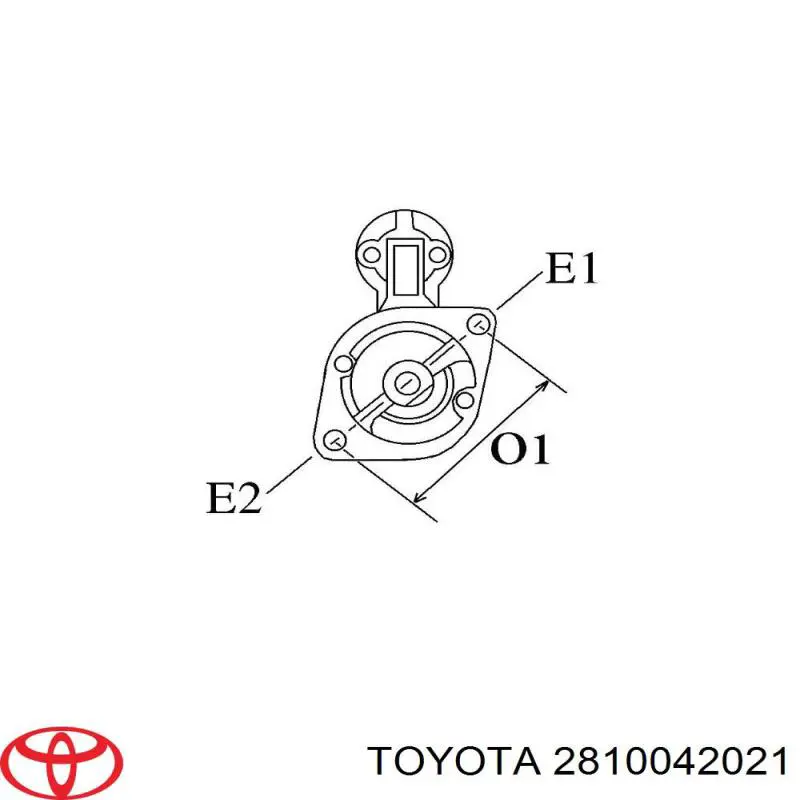 2810042021 Toyota motor de arranque