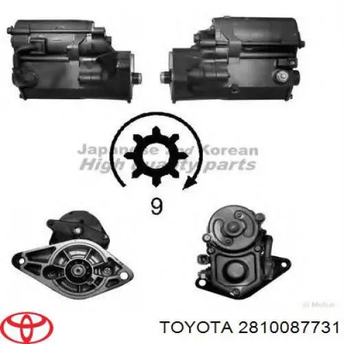  Motor de arranque para Daihatsu Charade 3 