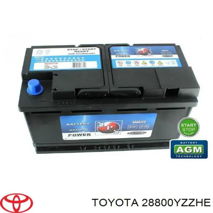 28800YZZHE Toyota batería de arranque