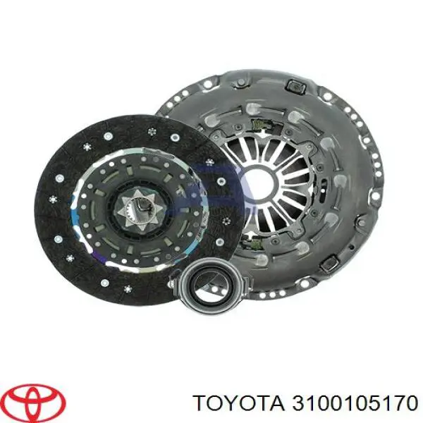 3100105170 Toyota kit de embrague (3 partes)