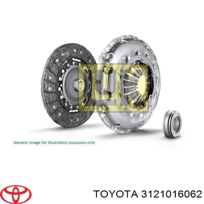 3121016062 Toyota plato de presión del embrague