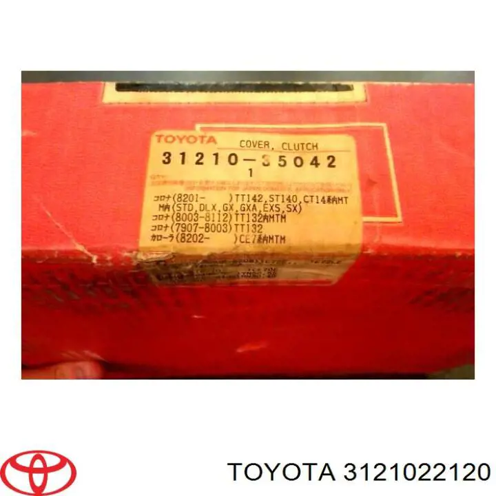 3121022120 Toyota plato de presión del embrague