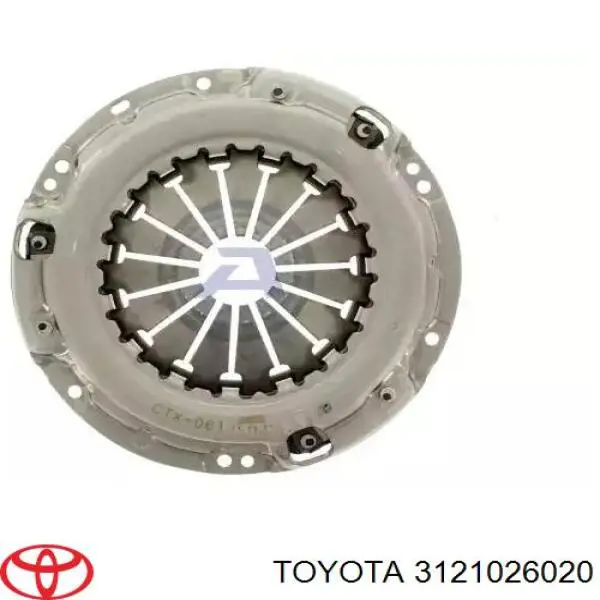 3121026020 Toyota plato de presión del embrague