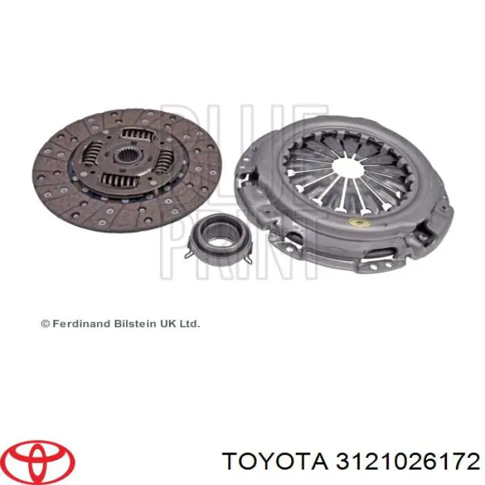 3121026172 Toyota plato de presión del embrague