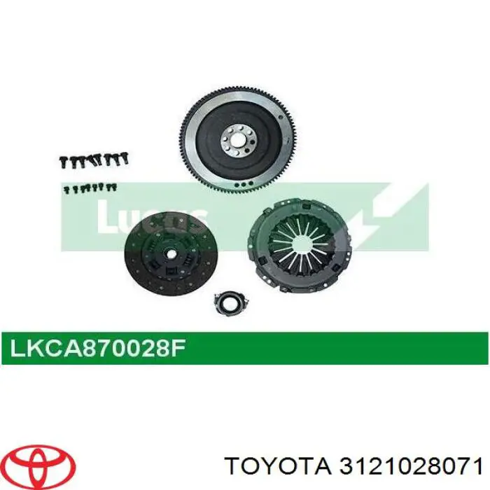 3121028071 Toyota plato de presión del embrague