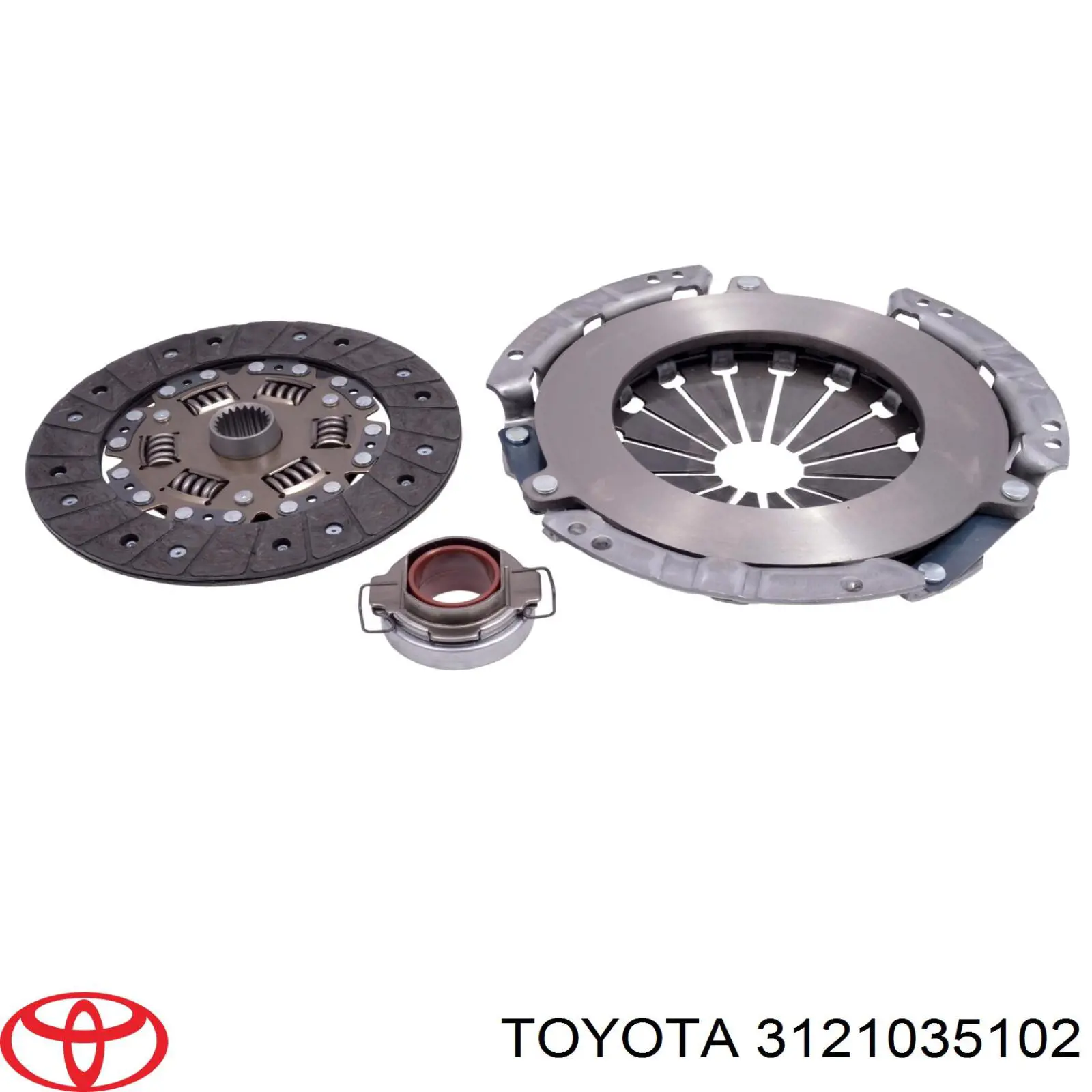 3121035102 Toyota plato de presión del embrague