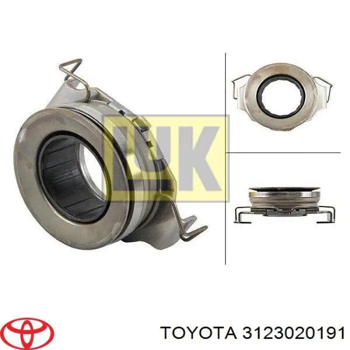 3123020191 Toyota cojinete de desembrague