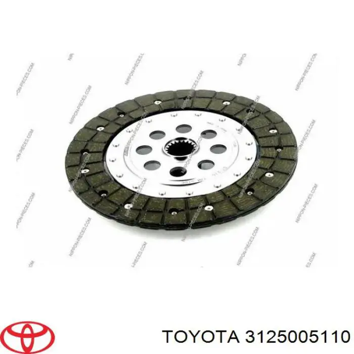 3125005110 Toyota disco de embrague