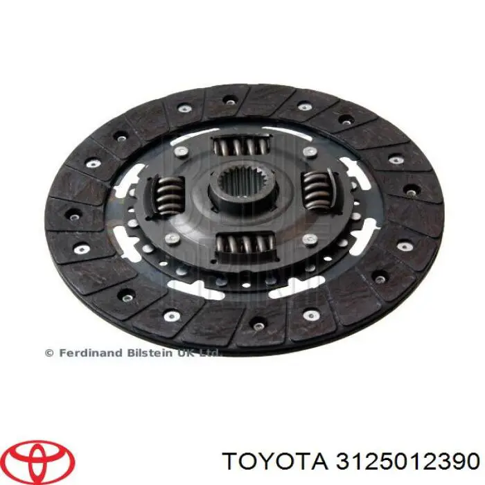 3125012390 Toyota disco de embrague