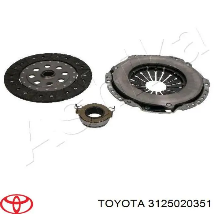 3125020351 Toyota disco de embrague