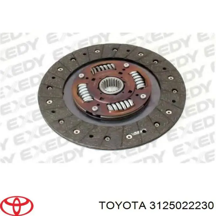 3125022230 Toyota disco de embrague