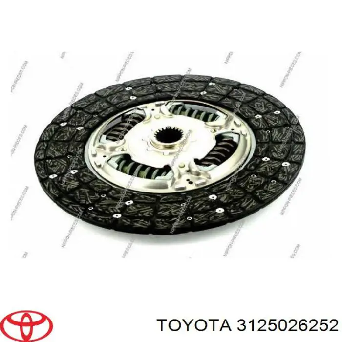 3125026252 Toyota disco de embrague