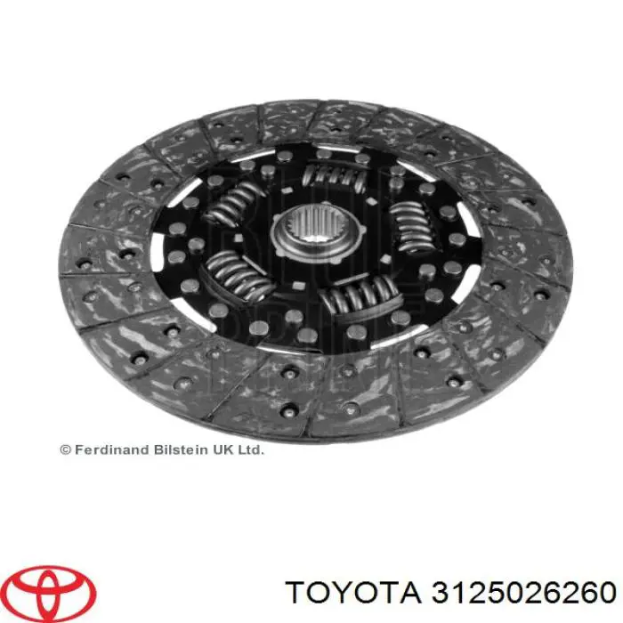 3125026260 Toyota disco de embrague