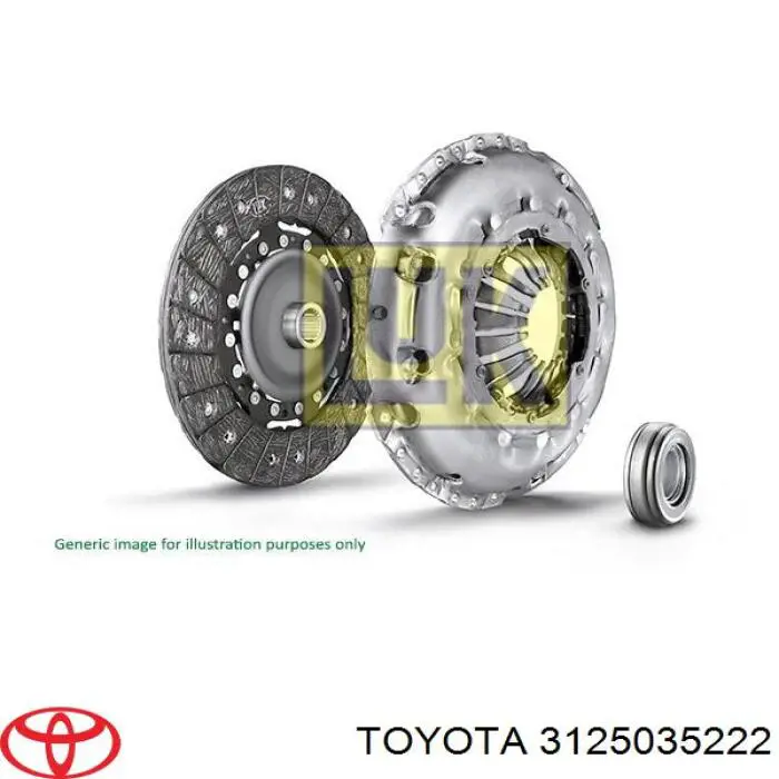 3125035222 Toyota disco de embrague