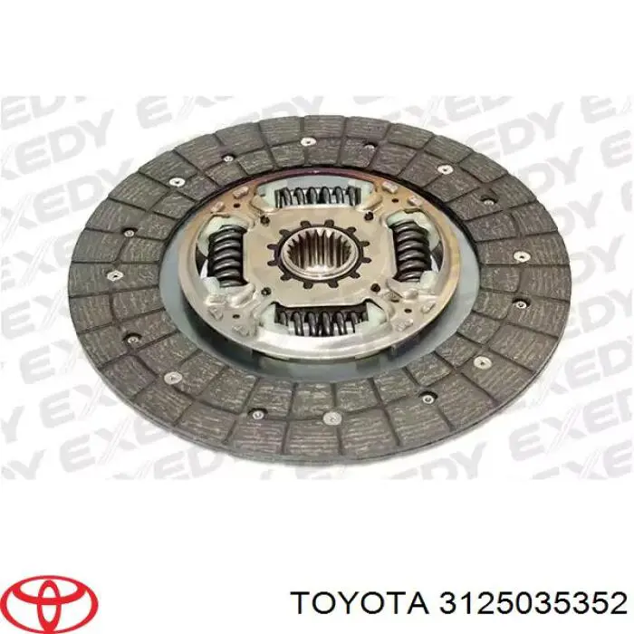 3125035350 Toyota disco de embrague