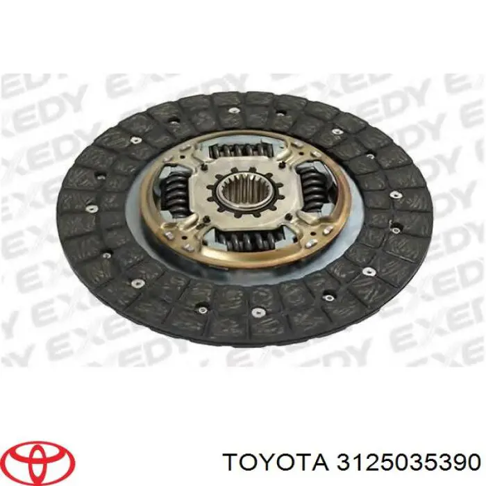 3125035390 Toyota disco de embrague