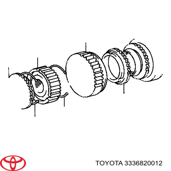 3336820012000 Daihatsu anillo sincronizador