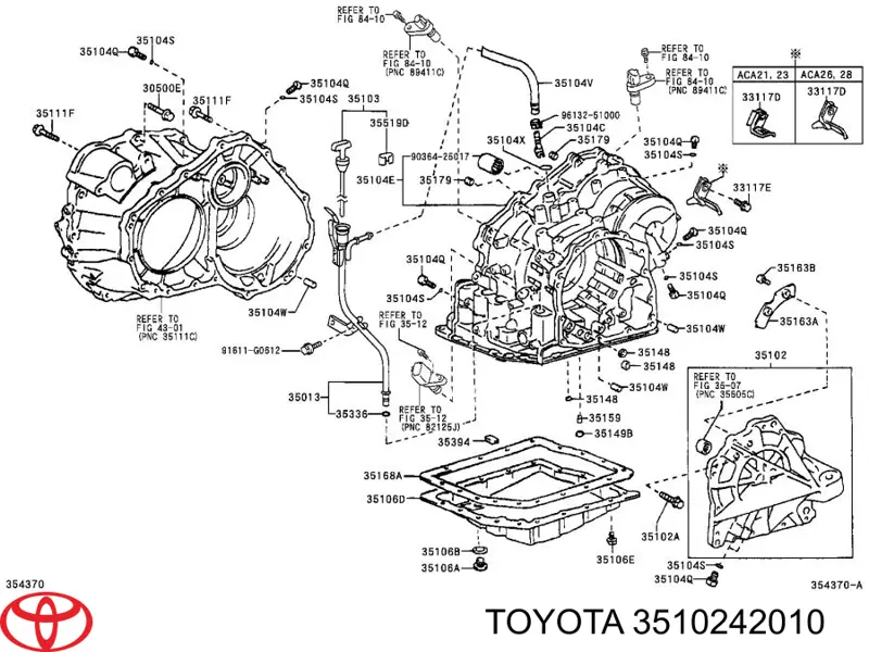  Tapa Trasera Caja De Cambios para Toyota RAV4 3 