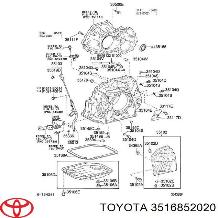  Junta, Cárter de aceite, caja de cambios para Toyota Auris E15