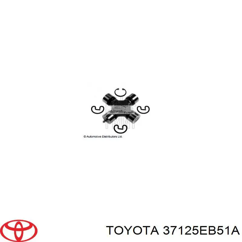 37125EB51A Toyota cruceta de árbol de cardán trasero