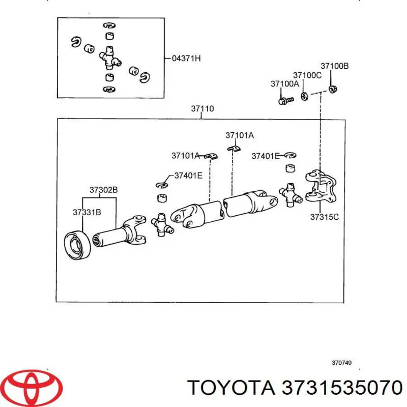 3731535070 Toyota 