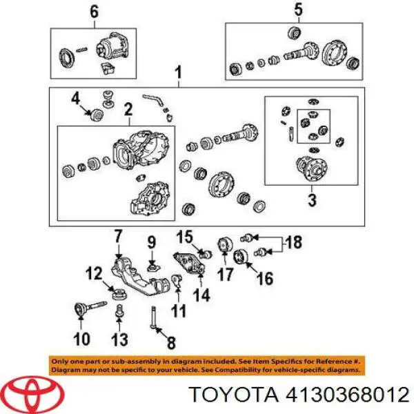 4130368012 Toyota manguito de haldex