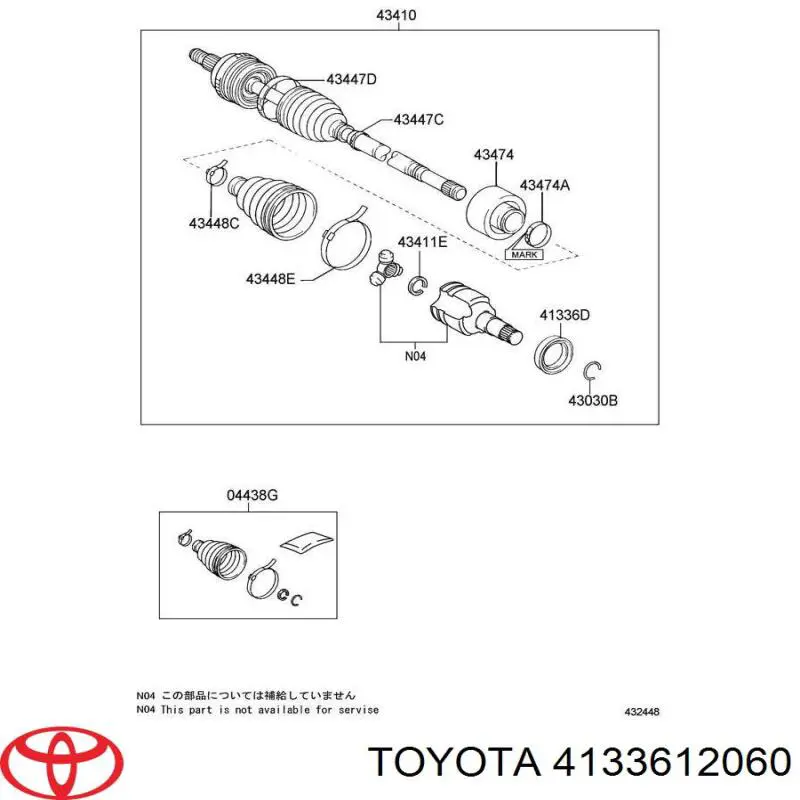 4133612060 Toyota 