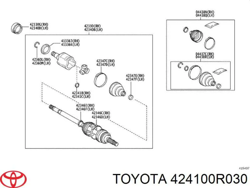  Cubo de rueda trasero para Toyota Yaris P21