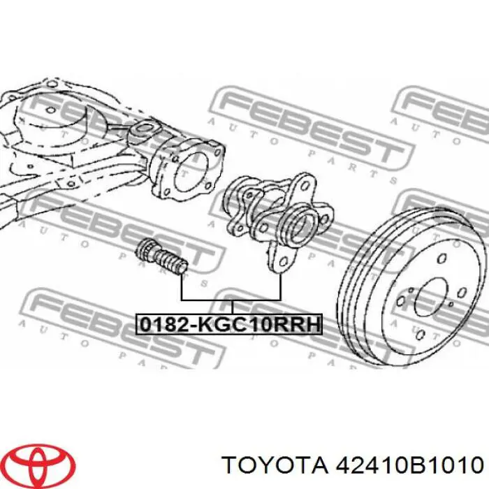 42410B1010 Toyota cubo de rueda trasero