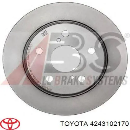 4243102170 Toyota disco de freno trasero