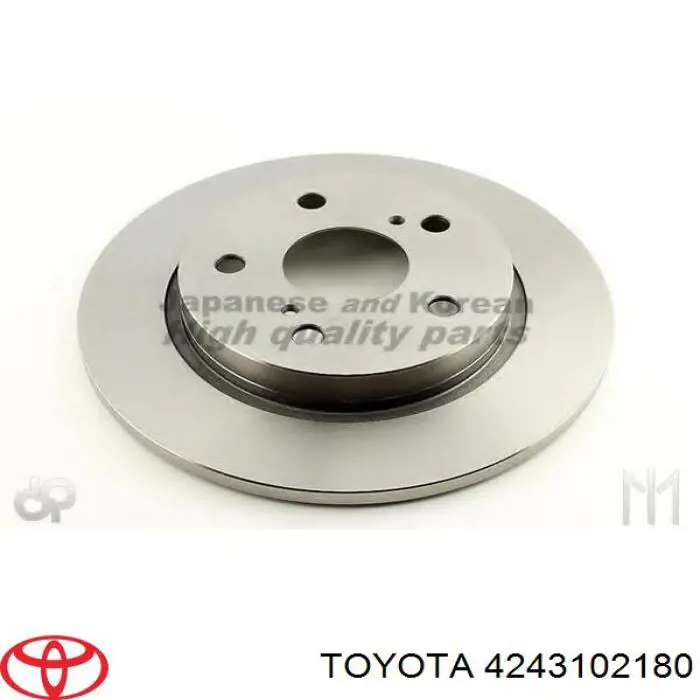 4243102180 Toyota disco de freno trasero