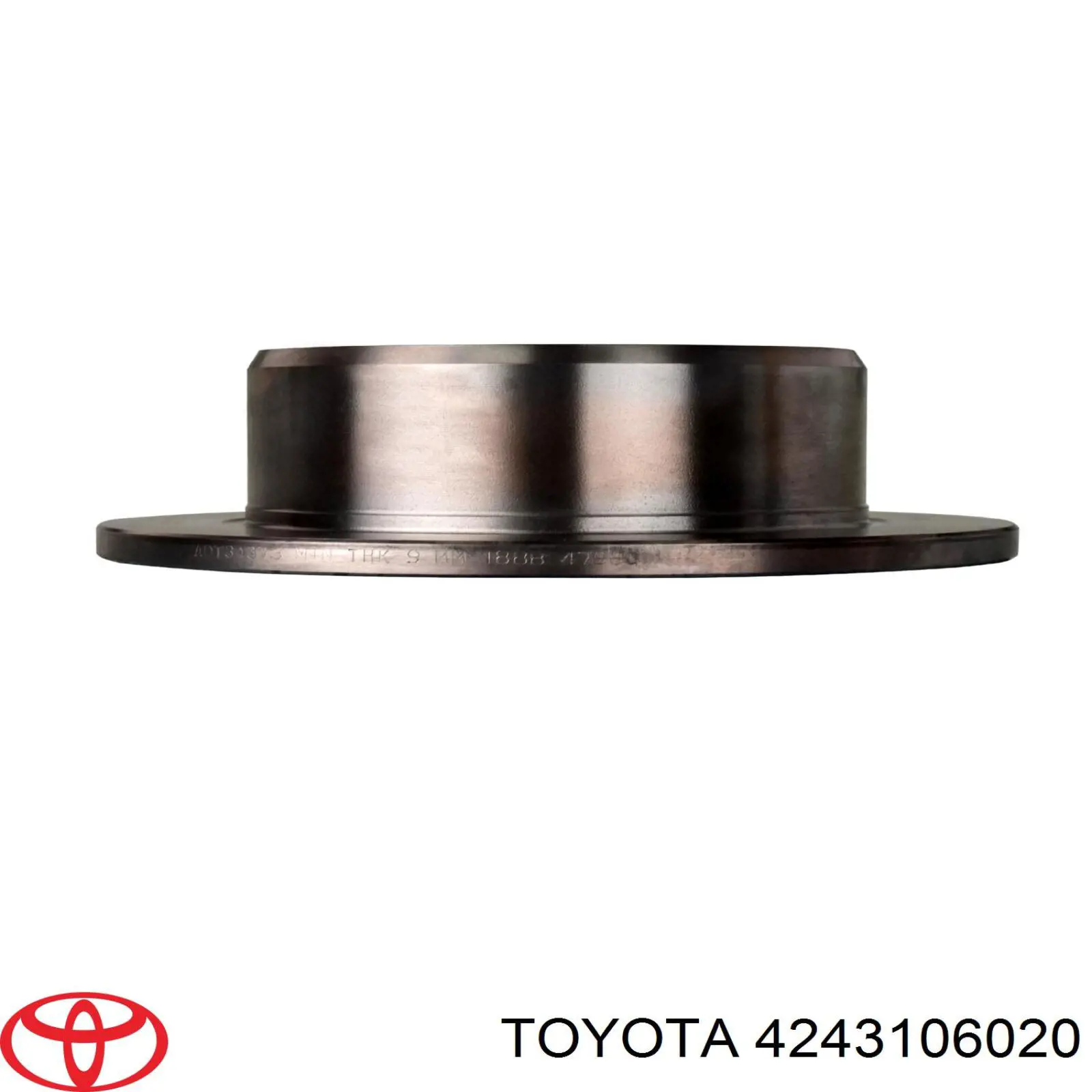 4243106020 Toyota disco de freno trasero