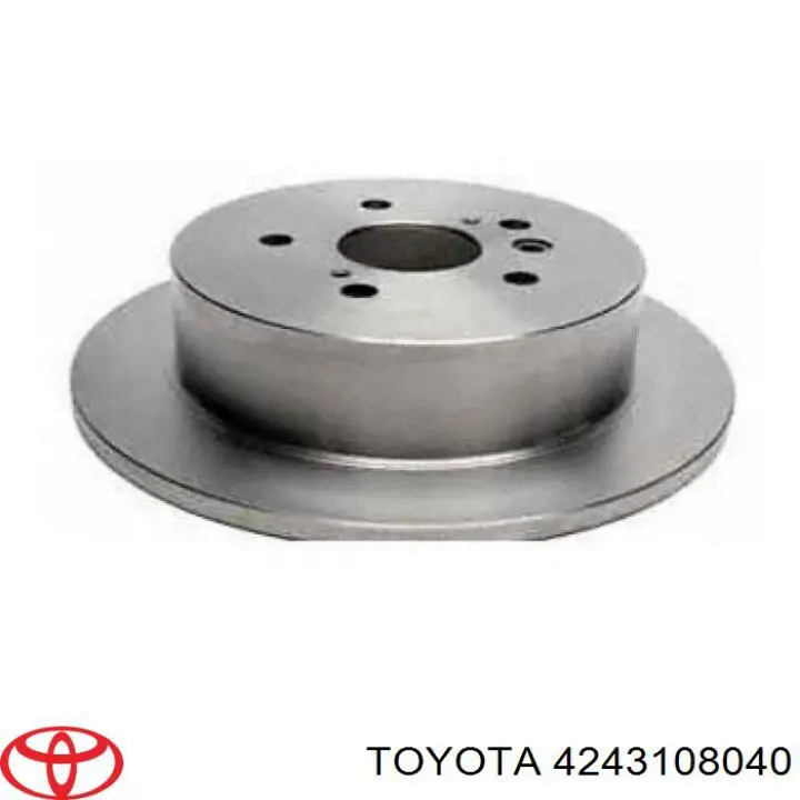 4243108040 Toyota disco de freno trasero