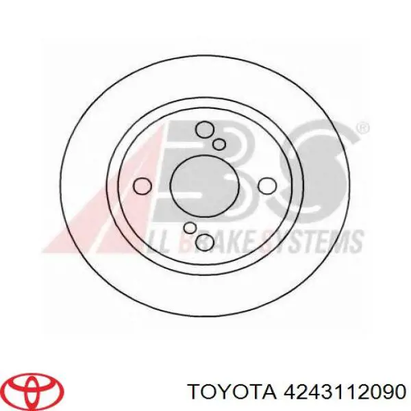  Disco de freno trasero para Toyota Corolla E9