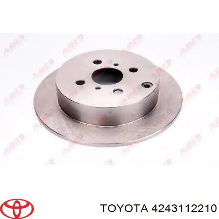 4243112210 Toyota disco de freno trasero