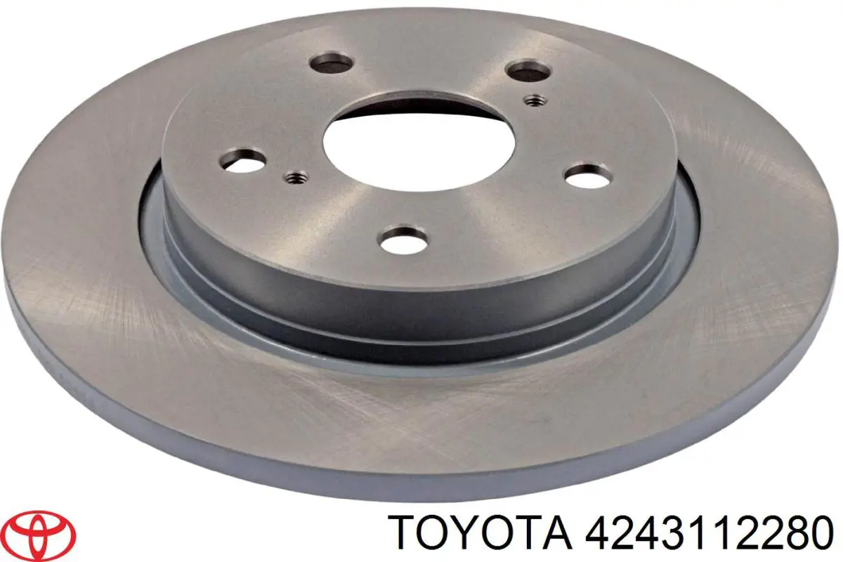 4243112280 Toyota disco de freno trasero