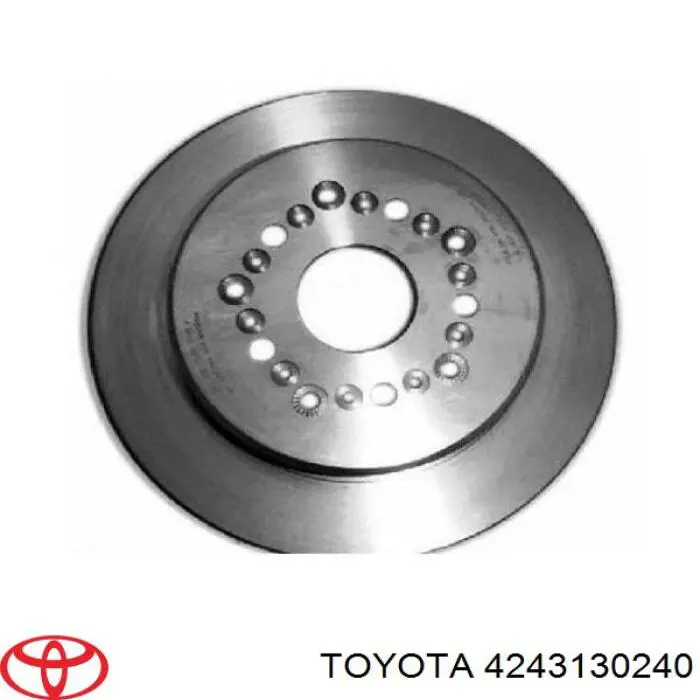 4243130240 Toyota disco de freno trasero