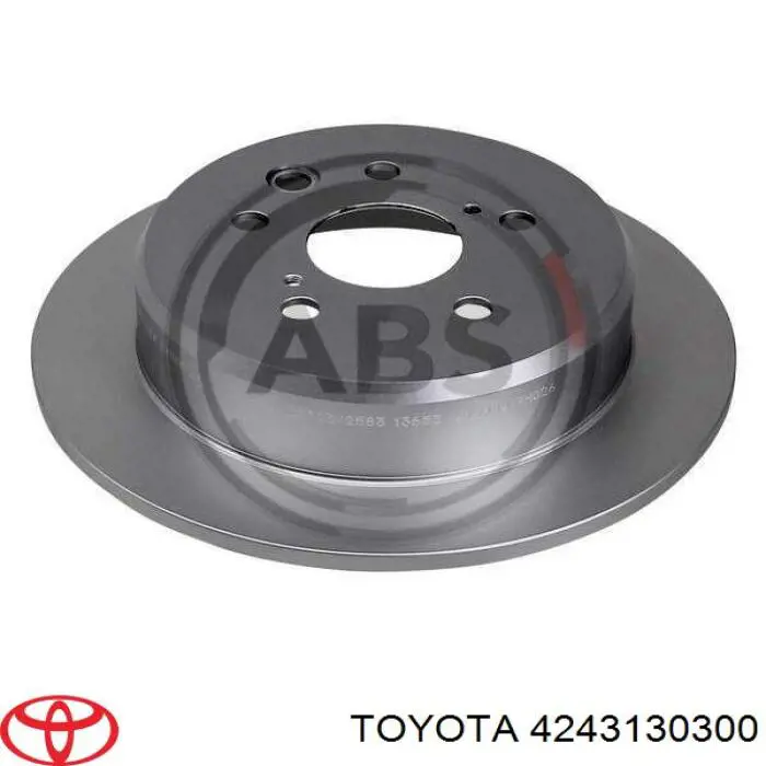 4243130300 Toyota disco de freno trasero