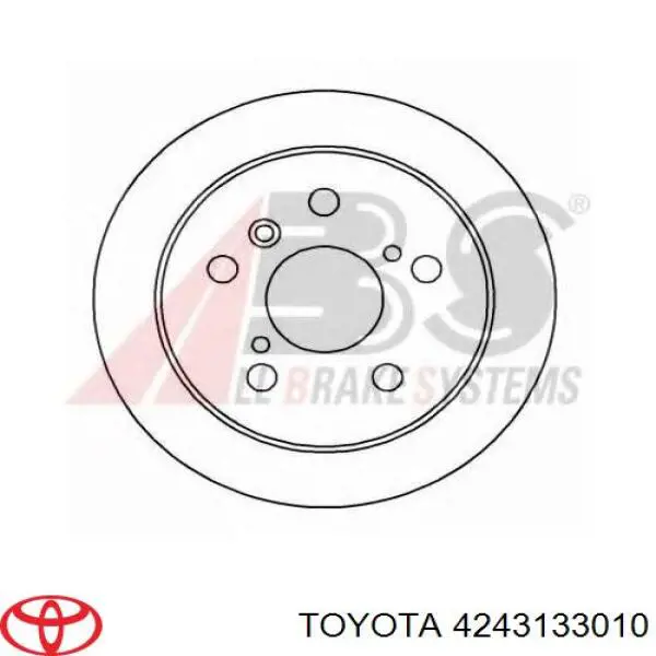 4243133010 Toyota disco de freno trasero