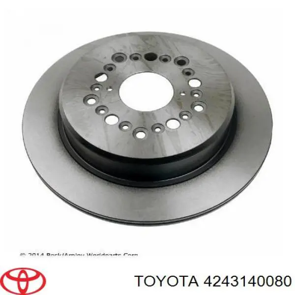 4243140080 Toyota disco de freno trasero