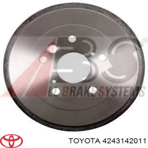 4243142011 Toyota freno de tambor trasero