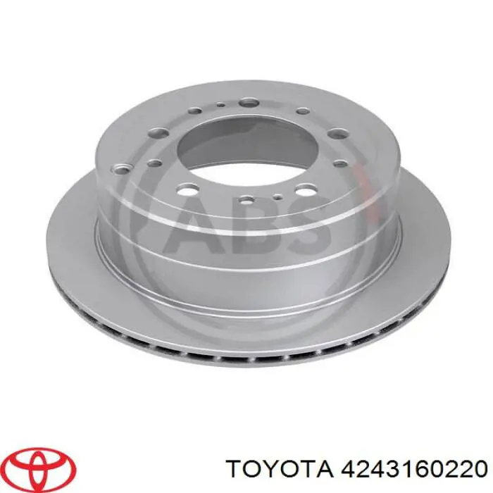 4243160220 Toyota disco de freno trasero