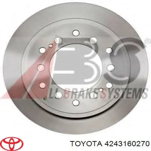 42431-60270 Toyota disco de freno trasero