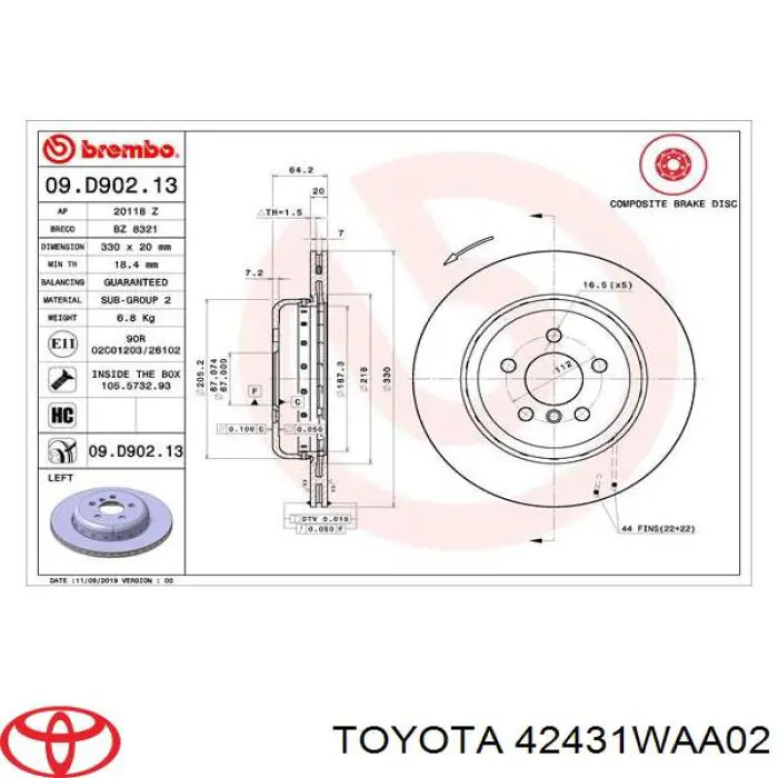 0 986 479 G14 Bosch disco de freno trasero