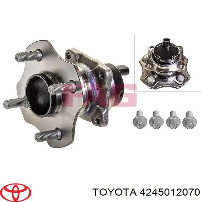 4245012070 Toyota cubo de rueda trasero