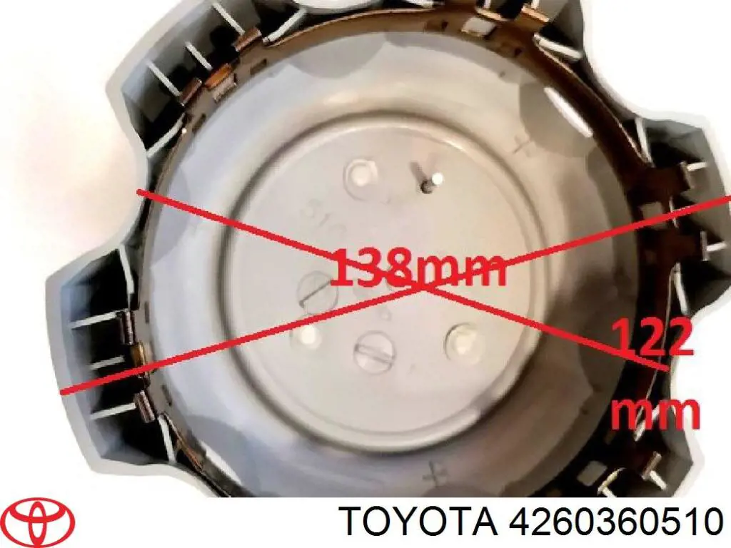 4260360510 Toyota tapacubo rueda