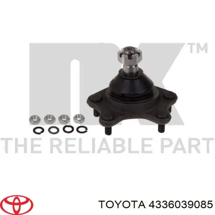 4336039085 Toyota rótula de suspensión superior