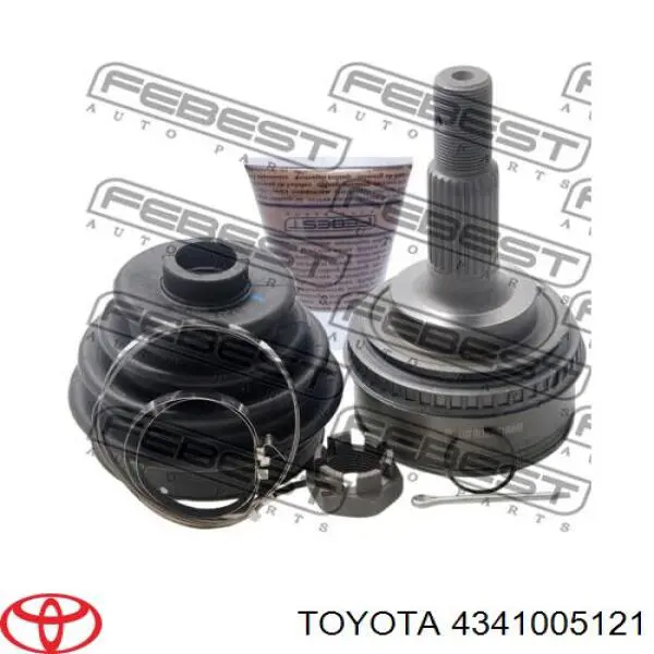 4341020330 Toyota árbol de transmisión delantero derecho