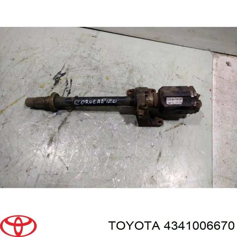 4341006670 Toyota árbol de transmisión delantero derecho