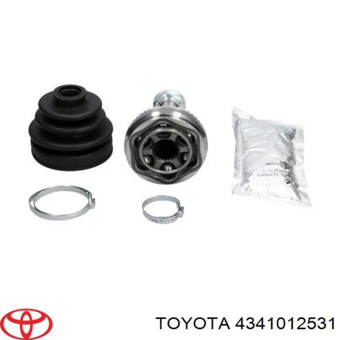 4341012531 Toyota árbol de transmisión delantero izquierdo